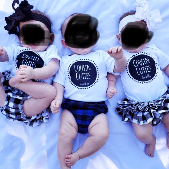 NWOT Black Ruffle Butts Footless Leggings & juDanzy Buffalo Plaid Diaper Cover - Picture 5 of 9